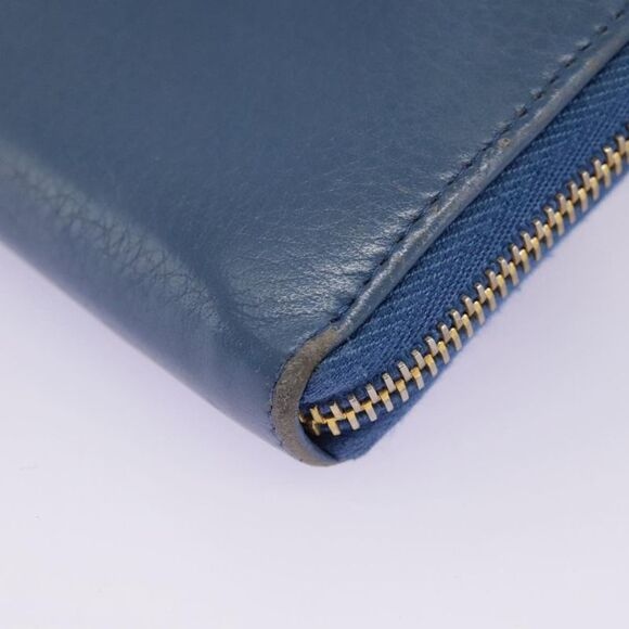 Prada Saffiano Blue Leather Wallet (Pre-Owned) - Picture 7 of 16